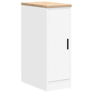 vidaXL Arm&aacute;rio de arruma&ccedil;&atilde;o de garagem Branco 30x51x85 cm