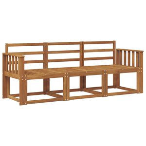 vidaXL Conjunto de Sof&aacute;s para Exterior 3 pcs Natural