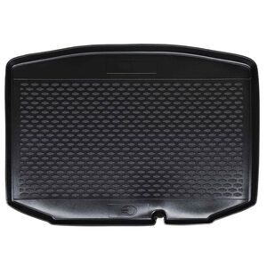 vidaXL Tapete de Porta-Malas Preto Borracha