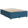 vidaXL Cama boxspring com colchão 140x190 cm veludo azul