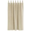 vidaXL Cortinas opacas 2 pcs Creme 140 x 175 cm Veludo