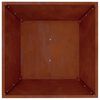 vidaXL Vaso de Jardim 5 pcs Ferro Enferrujado 50 x 50 x 15 cm