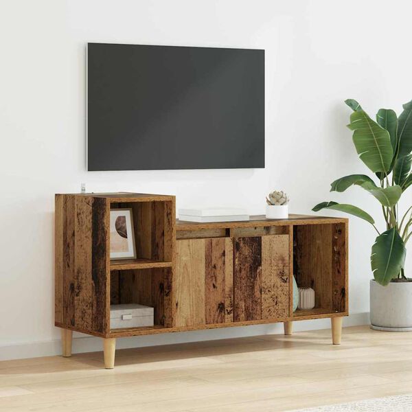 vidaXL Gabinete para TV Madeira Antiga 100 x 35 x 55 cm