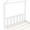 vidaXL Estrutura de cama para crianças 70x140 cm pinho maciço branco