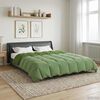 vidaXL Duvet de Ano Inteiro Colchonete Verde 220 x 240 cm Microfibra