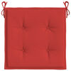 vidaXL Almofad&otilde;es p/ cadeiras jardim 2pcs 40x40x4 cm oxford vermelho