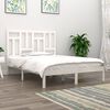 vidaXL Cama sem colch&atilde;o 140x190 cm madeira de pinho maci&ccedil;a branco