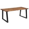 vidaXL Mesa de jantar em madeira de ac&aacute;cia maci&ccedil;a 180x90 cm