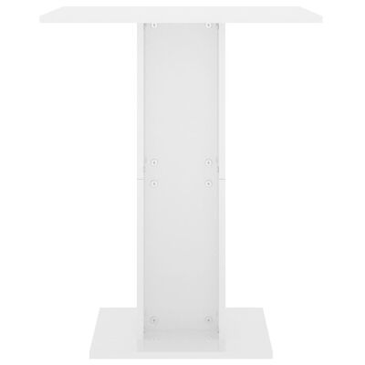 vidaXL Mesa bistrô 60x60x75 cm contraplacado branco brilhante