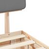 vidaXL Estrutura de Cama com Cabeceira Estofada Cinzento-claro