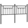 vidaXL Cabeceira de substitui&ccedil;&atilde;o 180 cm metal preto