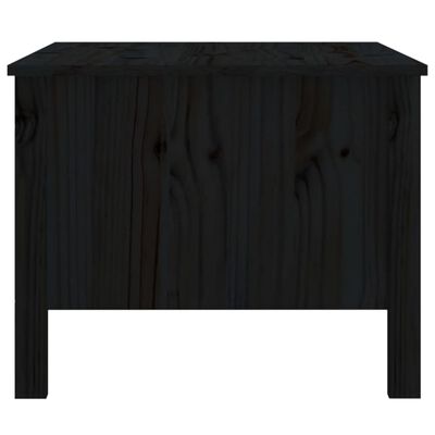 vidaXL Mesa de centro 100x50x40 cm madeira de pinho maciça preto