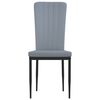 vidaXL Cadeiras de jantar 4 pcs veludo cinzento-claro