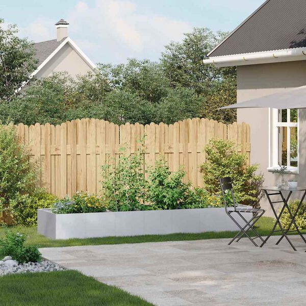 vidaXL Vaso/floreira 280x80x40 cm a&ccedil;o galvanizado