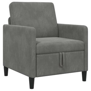 vidaXL Sofa com Armazenamento Cinzento-Escuro 72 x 78 x 87 cm