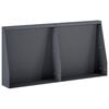 vidaXL Muro de Conten&ccedil;&atilde;o 2 unid. 40 x 12 x 40 cm A&ccedil;o Antracite