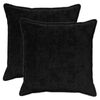 vidaXL Capa almofada 2 unid. HOUTEN Preto 70 x 70 cm