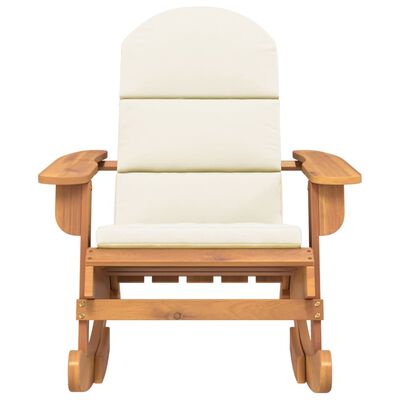 vidaXL Cadeira de baloiço Adirondack com almofadões acácia maciça
