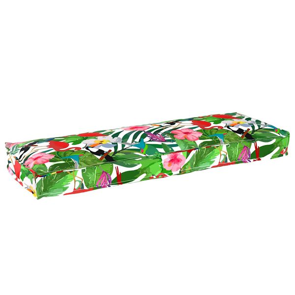 vidaXL Almofada Floral Multicolor 120 x 40 x 8 cm Tecido Oxford