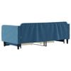 vidaXL Sof&aacute;-cama com gavet&atilde;o e gavetas 90x200 cm veludo azul