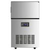 vidaXL Máquina de fazer cubos de gelo 45kg/24h prateado