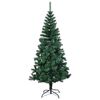 vidaXL &Aacute;rvore Natal artificial c/ pontas iridescentes 120 cm PVC verde