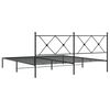 vidaXL Estrutura de cama com cabeceira 183x213 cm metal preto