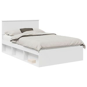 vidaXL Estrutura da Cama com cabeceira Branco 120 x 200 cm