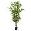 vidaXL Árvore de bambu artificial 828 folhas 150 cm verde