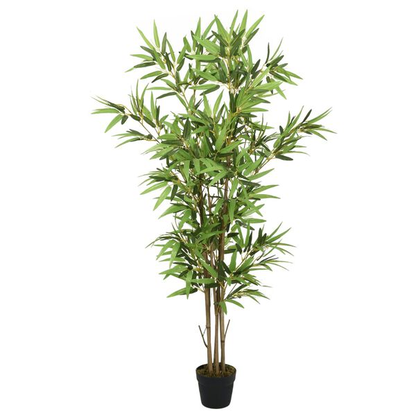 vidaXL Árvore de bambu artificial 828 folhas 150 cm verde