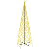 vidaXL &Aacute;rvore de Natal em cone 1400 luzes LED 160x500 cm branco quente