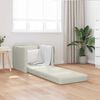 vidaXL Sof&aacute;-Cama Creme 74 x 77 x 81 cm Veludo