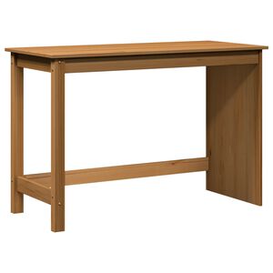 vidaXL Mesa Marrom mel 112 x 50 x 75 cm Madeira de Pinho S&oacute;lido