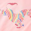T-shirt de criança rosa 128