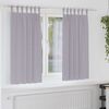 vidaXL Cortinas Blackout com Argolas 2 pcs Cinza Met&aacute;lico 175 x 140 cm