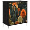 vidaXL Ba&uacute; de Gavetas ZAANDAM Impress&atilde;o Florestal 66 x 36,5 x 76 cm