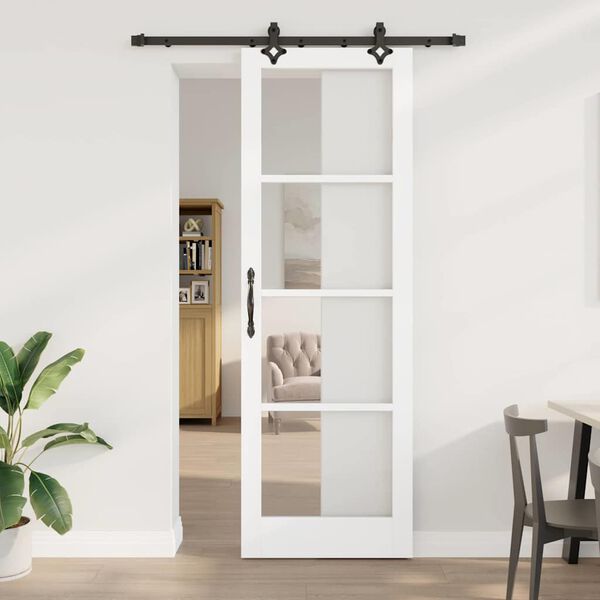 vidaXL Porta Deslizante Branco 78 x 232 cm