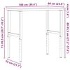 vidaXL Bancada retangular 100x60x(73-99,5) cm madeira de faia maci&ccedil;a