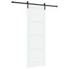 vidaXL Porta Deslizante 83 x 232 cm Madeira de Pinho Maci&ccedil;a