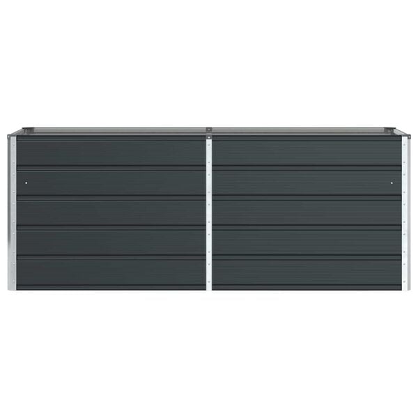 vidaXL Floreira Antracite 480 x 50 x 45 cm A&ccedil;o Galvanizado