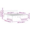 vidaXL Estrutura da Cama com cabeceira Branco 200 x 200 cm
