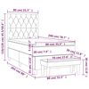 vidaXL Cama com molas/colch&atilde;o 80x200 cm veludo cinza-escuro
