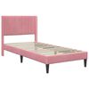 vidaXL Estrutura da Cama com cabeceira Rosa 80 x 200 cm Veludo