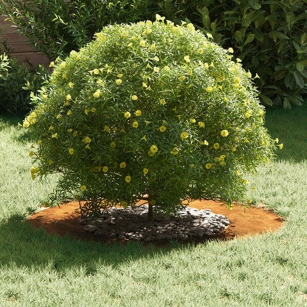 vidaXL adequado para Anel de &Aacute;rvore Plano Castanho &Oslash;40 / 70 cm