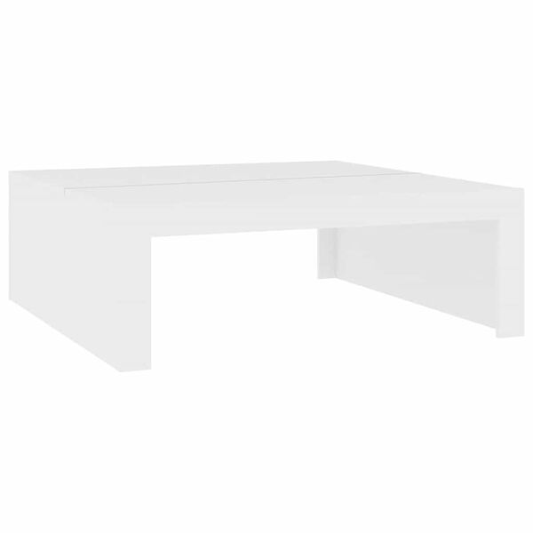 vidaXL Mesa de centro 100x100x35 cm derivados de madeira branco