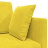 vidaXL Sof&aacute;-cama de ch&atilde;o 200cm Amarelo Veludo