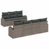 vidaXL Conjunto de Sof&aacute; de Jardim 8 unid. 7-N&uacute;mero de lugares Cinzeto
