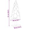 vidaXL Árvore de Natal Castanho 90 cm Madeira de teca maciça
