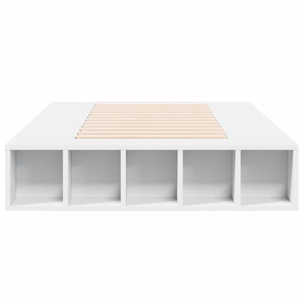 vidaXL Estrutura de cama 90x200 cm derivados de madeira branco