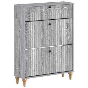 vidaXL Arm&aacute;rio de Sapatos ALKMAAR 78 x 24 x 103 cm Sonoma cinzento